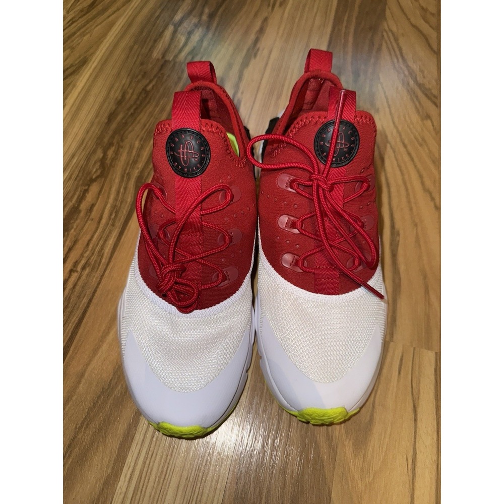 Nike Air Huarache Drift Lifestyle‎ Kids 3Y 3 White Red Volt Shoes 943344-700